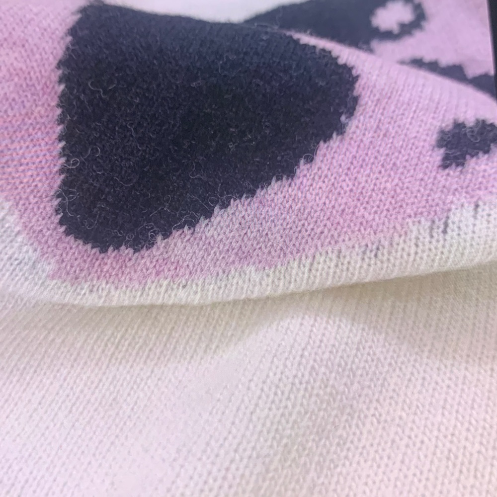 Ganni Cream and Pink Graphic Sweater - Picture 3 of 3